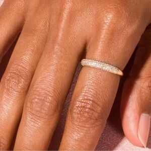 Elegant Gold and Silver Ring size 7